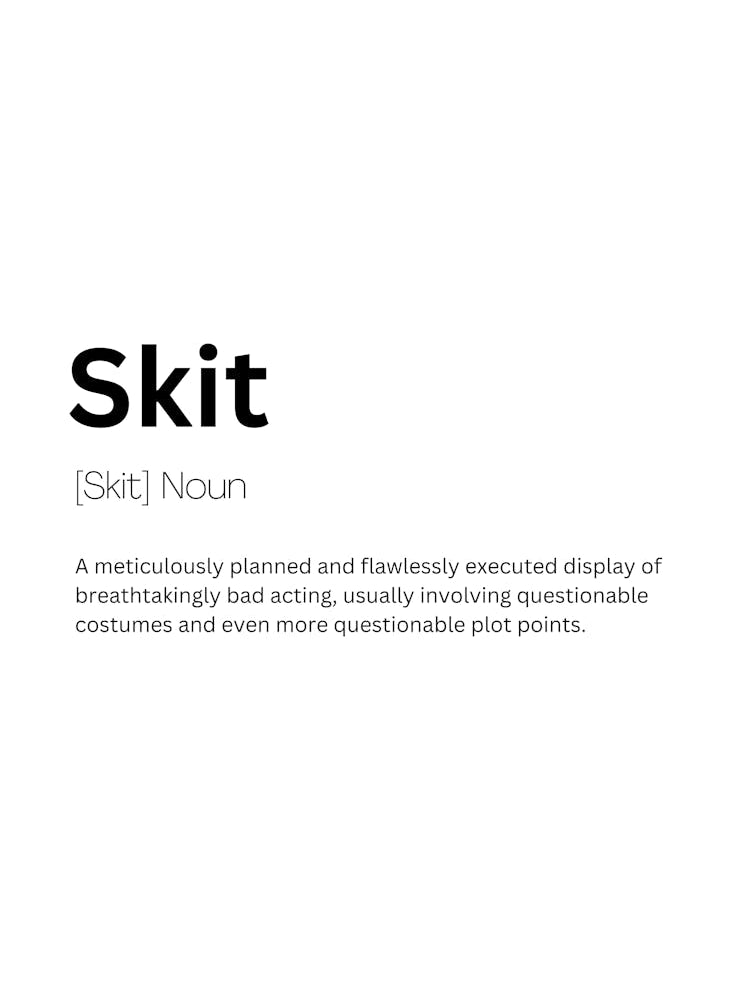 Skit Definition Meaning 1
