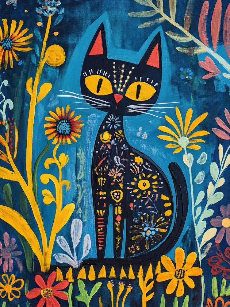 Cat In The Garden 3