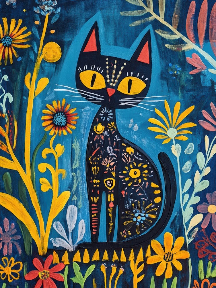 Cat In The Garden 3
