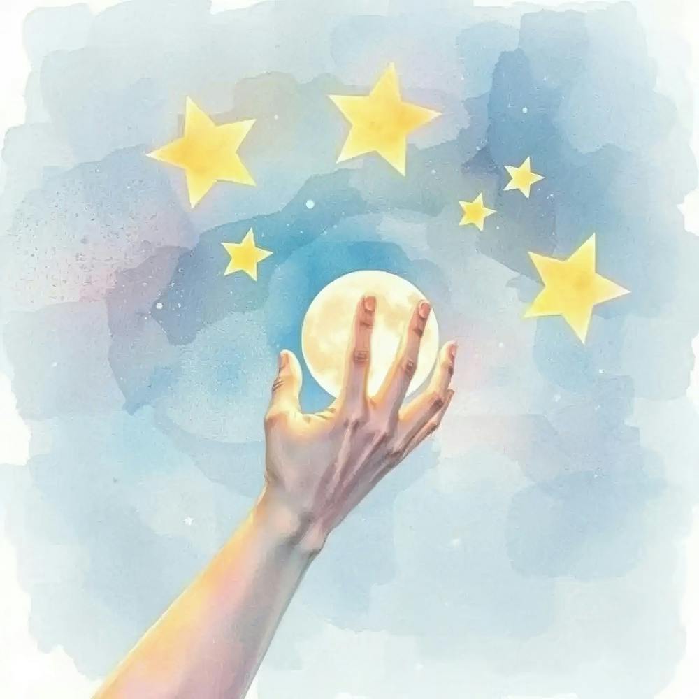 Hand Holding A Crystal Ball