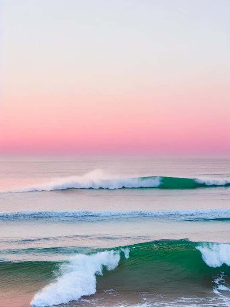 Boomerang Beach, Australia Pink Photography 1