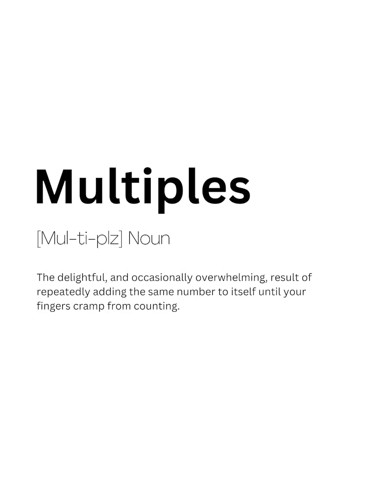 Multiples Definition Meaning 1