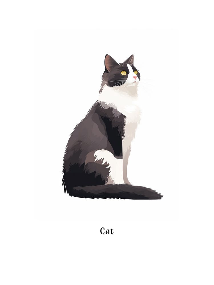 Cat Kids Animal Poster