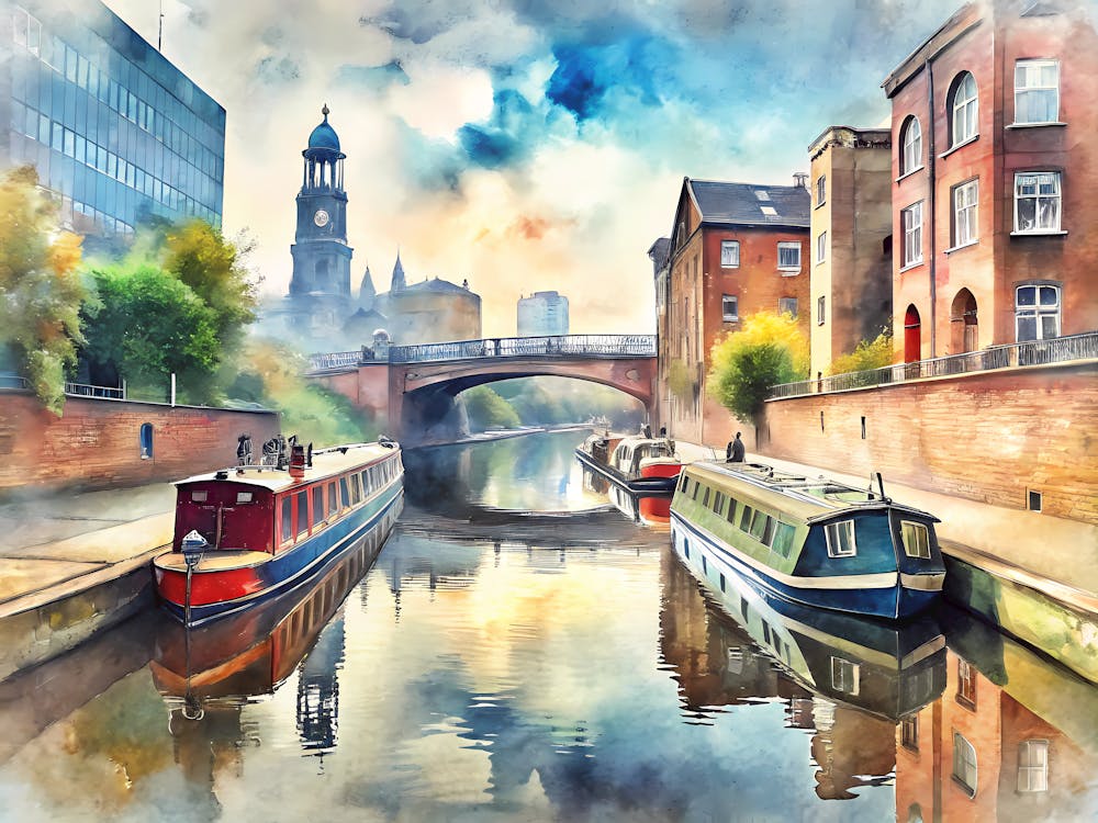 Birmingham England A Vintage Scene