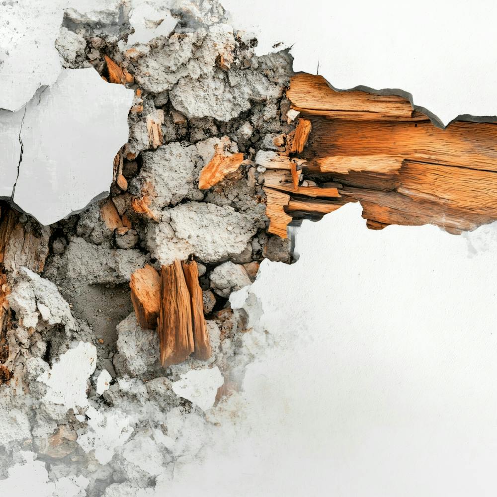 Wall Broken Open