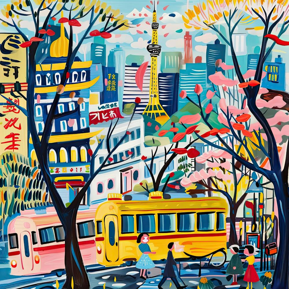 Kids Travel Illustration Tokyo 3