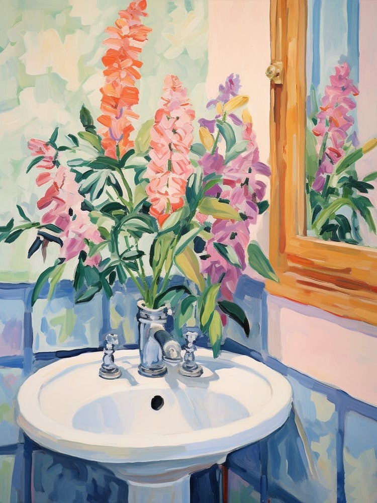 A Vase With Snapdragon, Flower Bouquet 2