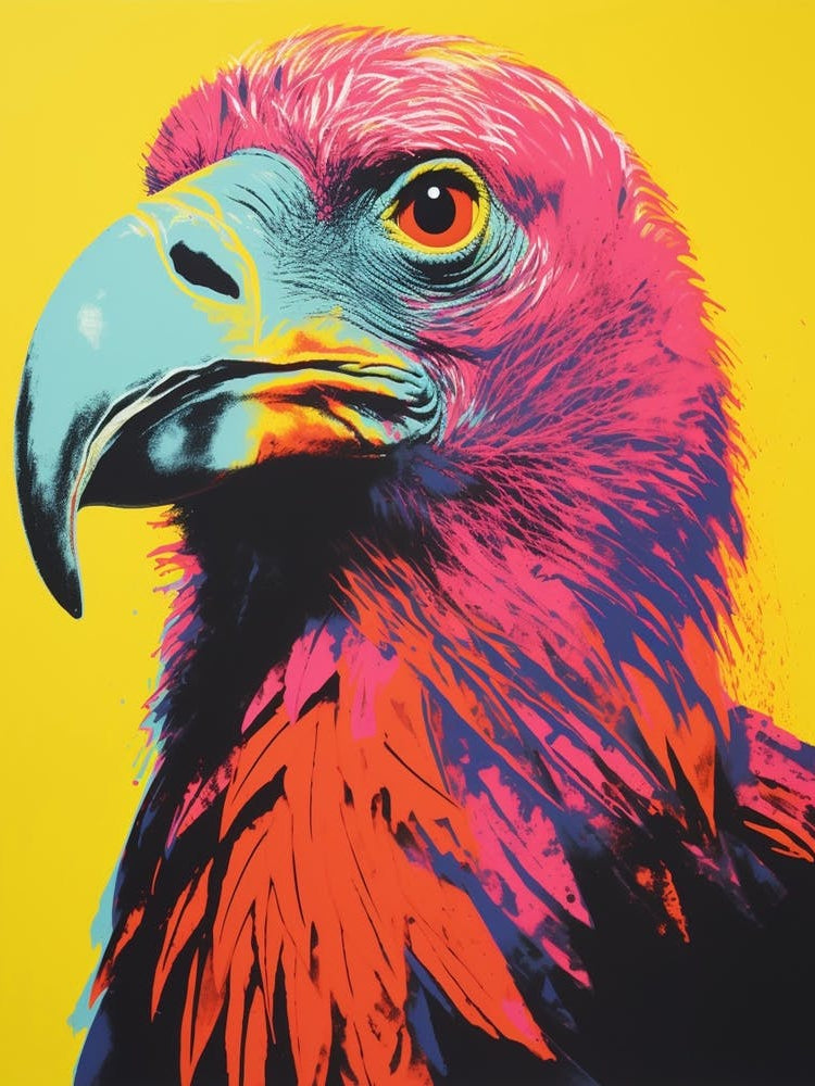 Andy Warhol Style Bird California Condor 2