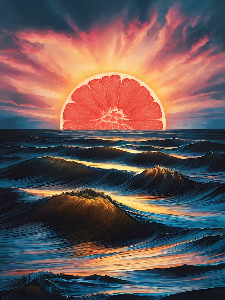 Sunset Over The Ocean 5