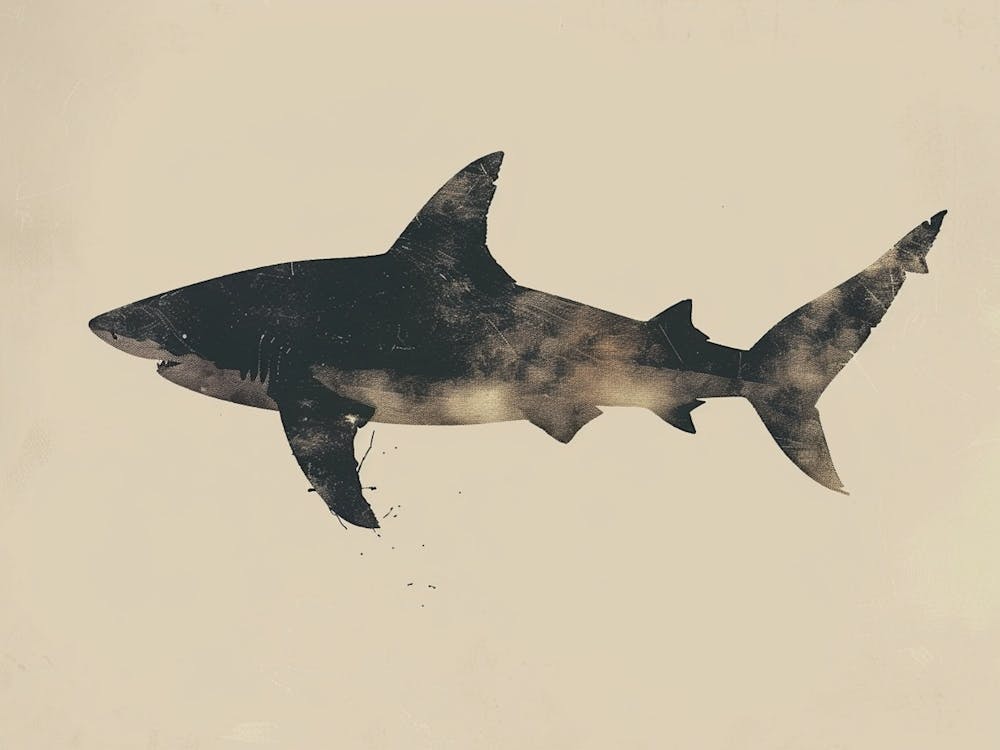 Wobbegong Shark Silhouette 4