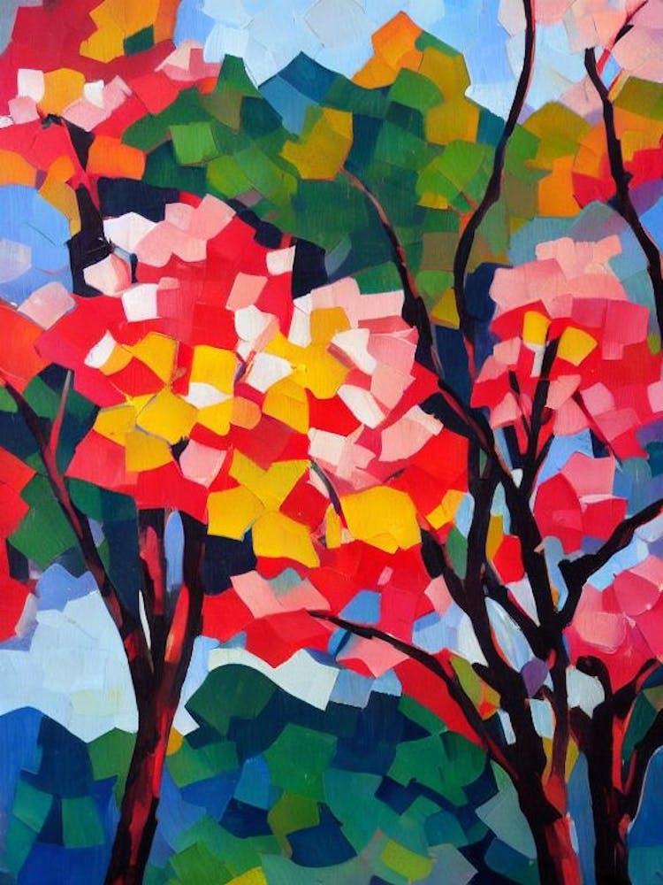 Southern Magnolia Tree Cubist 2