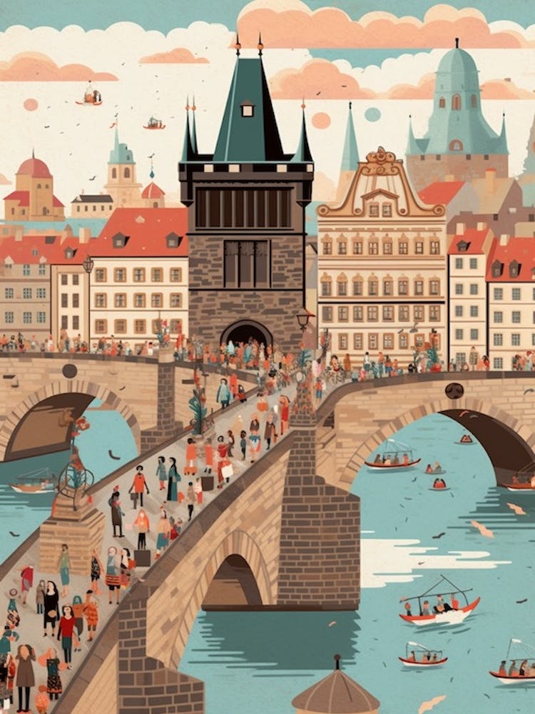 The Charles Bridge Prague Czech Republic