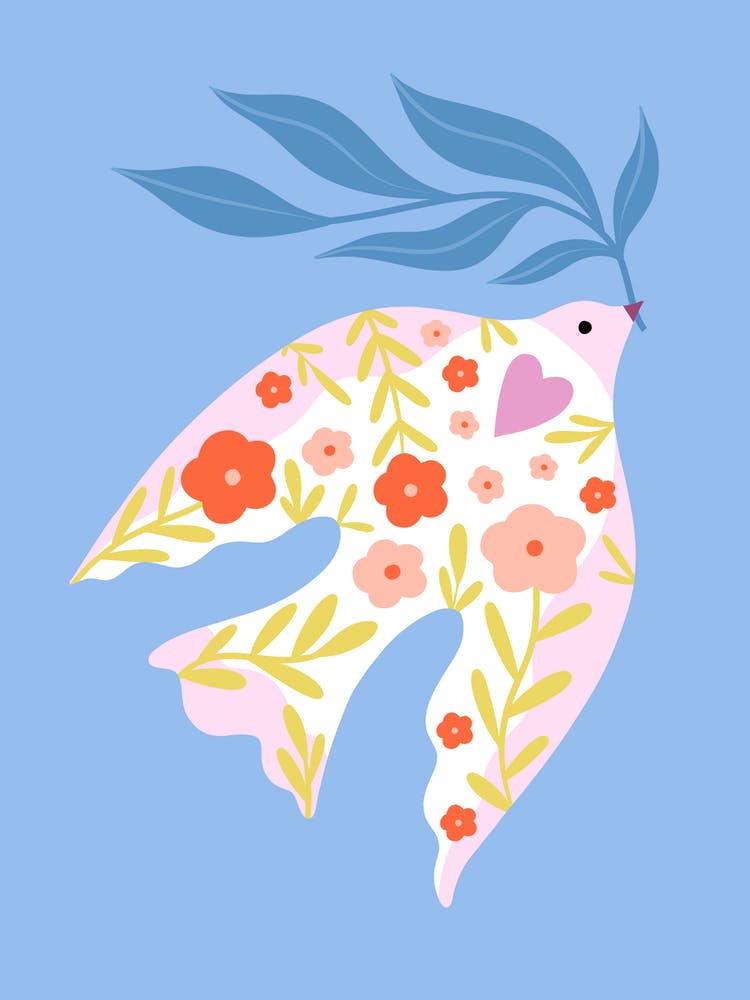Floral Dove