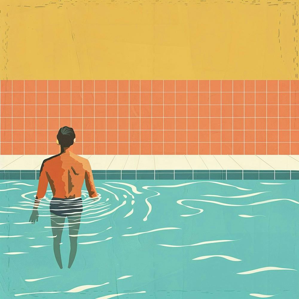 A Swimmer In A Pool Minimal Illustration 1718672260 1