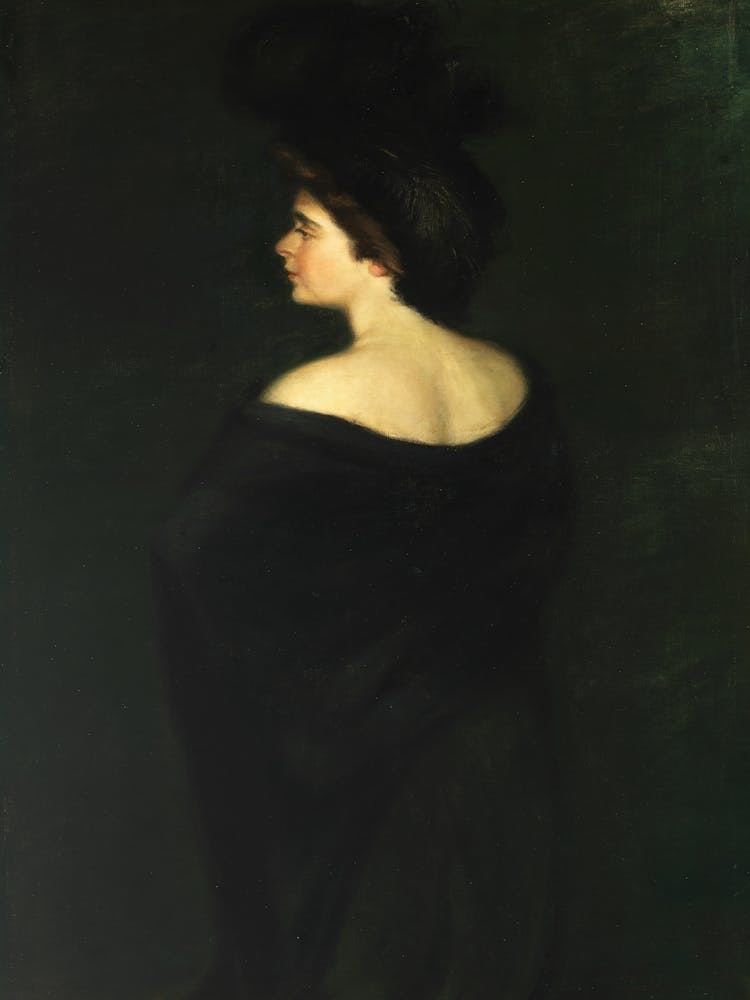 Dark Moody Portrait of a Woman