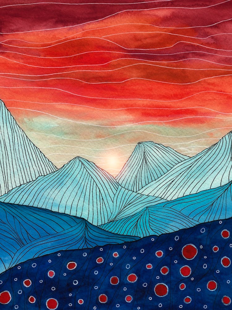 Lines In The Mountains Iv