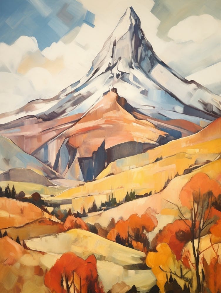 Cerro Mercedario Argentina 2 Mountain Painting