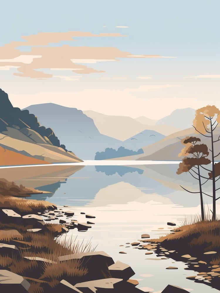 The Lake Districts Ullswater Way England 3 Hiking Trail Landscape