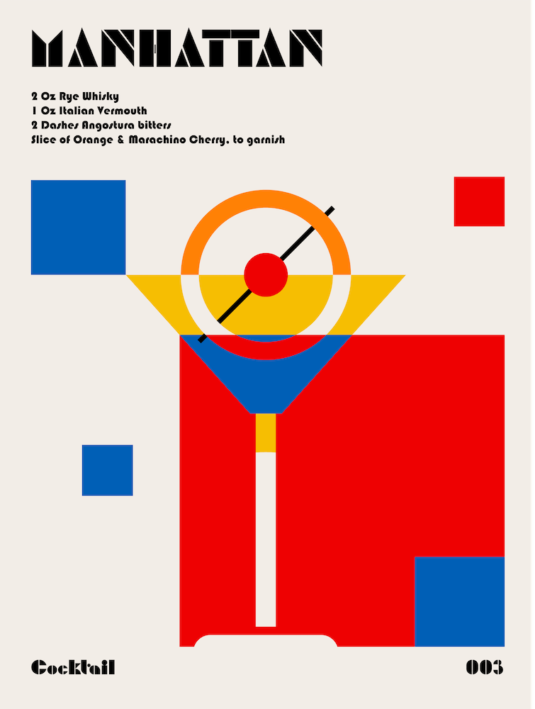 Manhattan Bauhaus Cocktail
