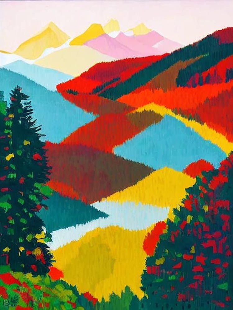 Triglav National Park Slovenia Abstract Colourful