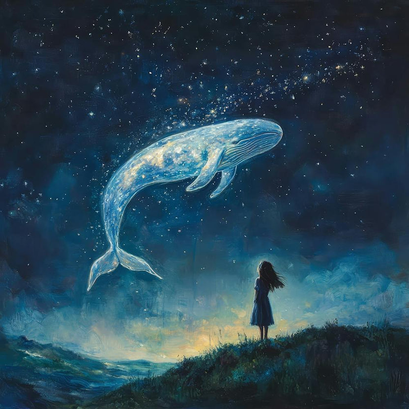 Whale In The Starry Night Sky