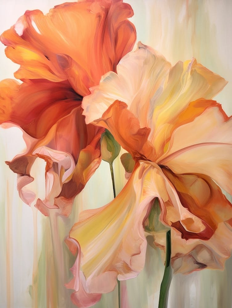 Fall Flower Painting Amaryllis 1