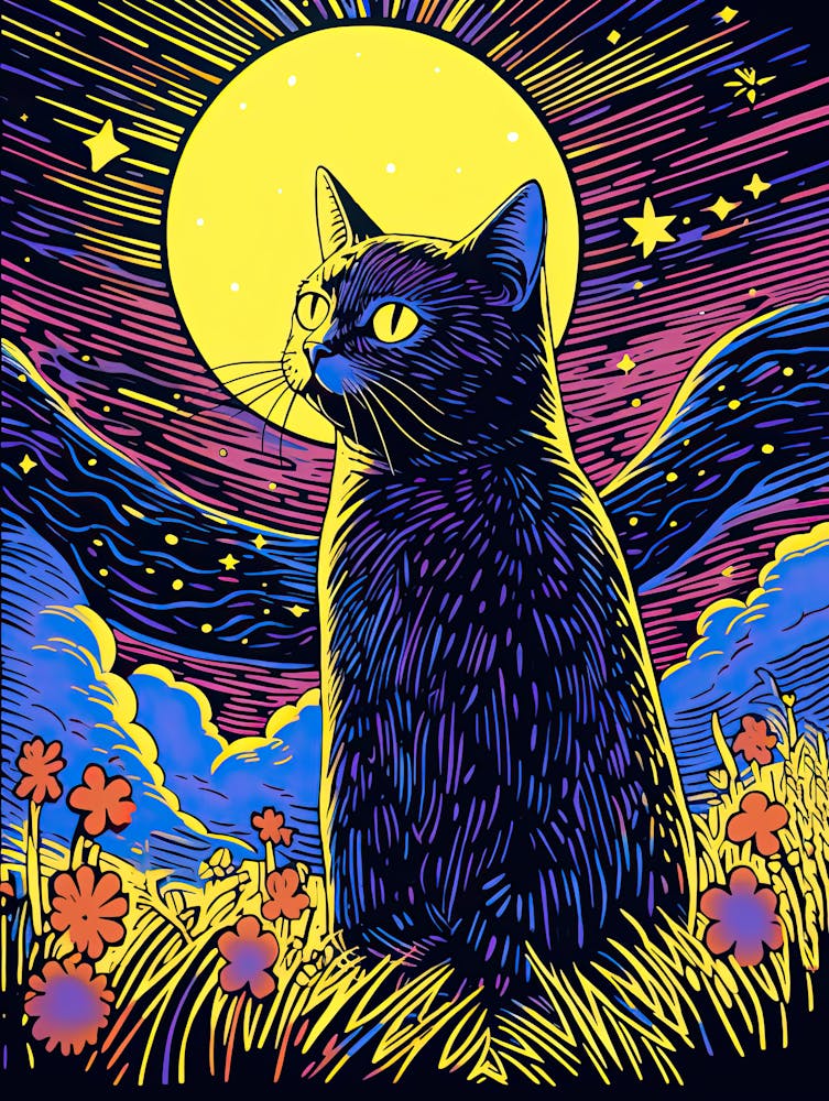 Celestial Pawlapse, Psychedelic Cats series