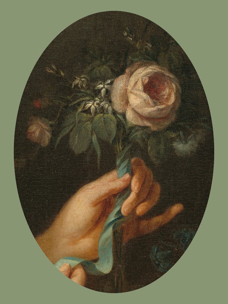 Hand Holding A Rose