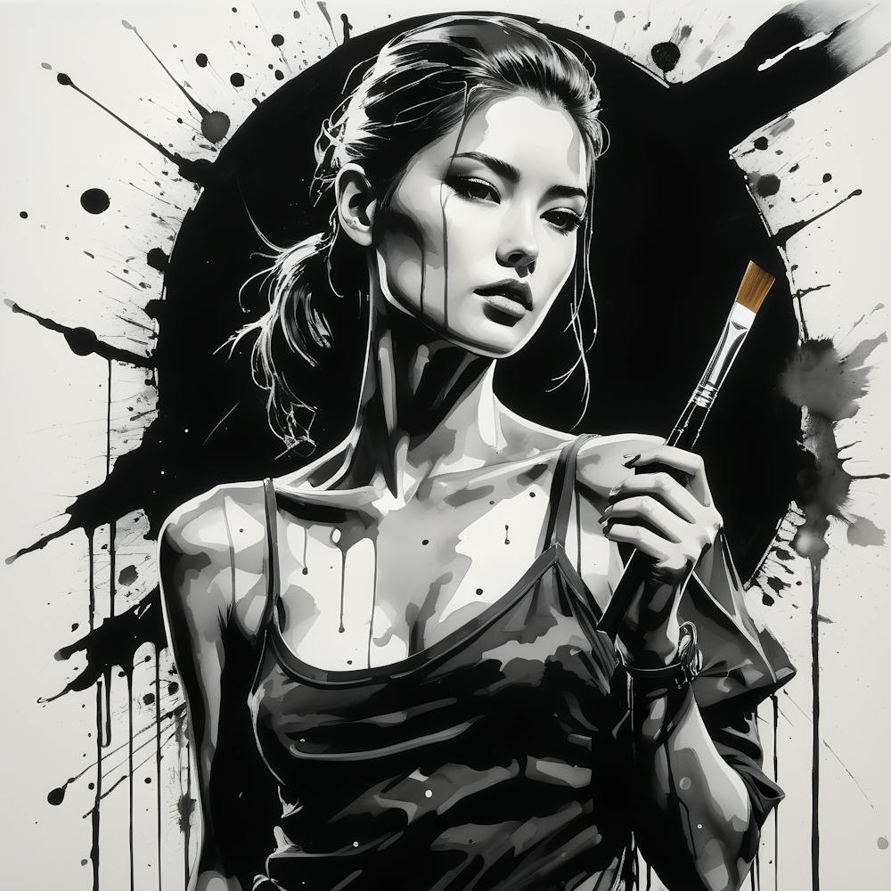 Girl In Canvass