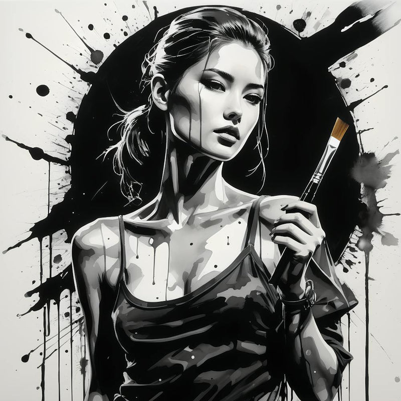 Girl In Canvass