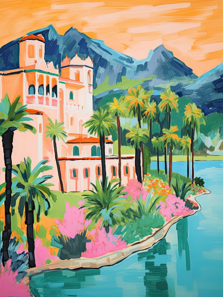 The Chateau At Lake La Quinta   La Quinta, California   Resort Storybook Illustration 2