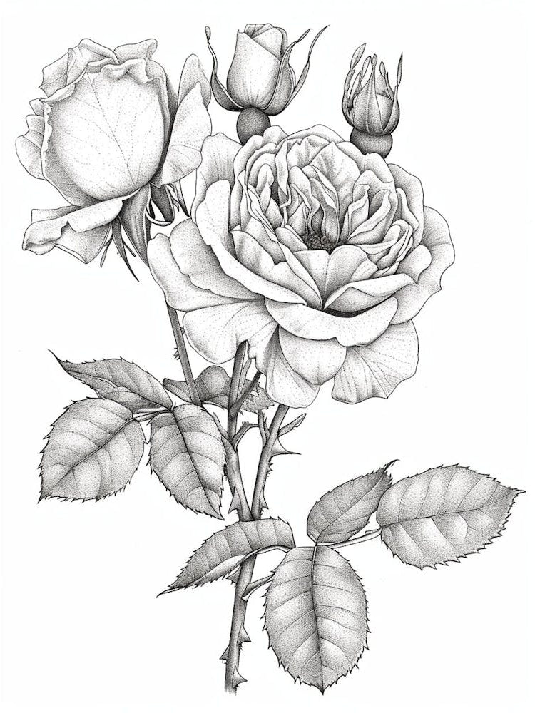 Roses Sketch 18