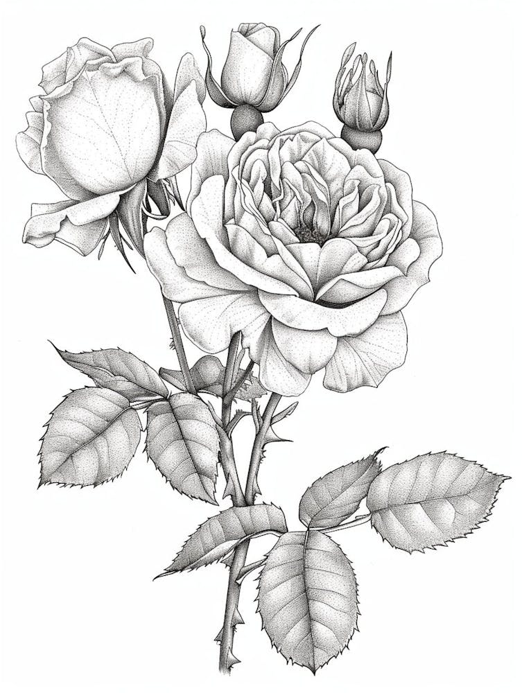 Roses Sketch 18