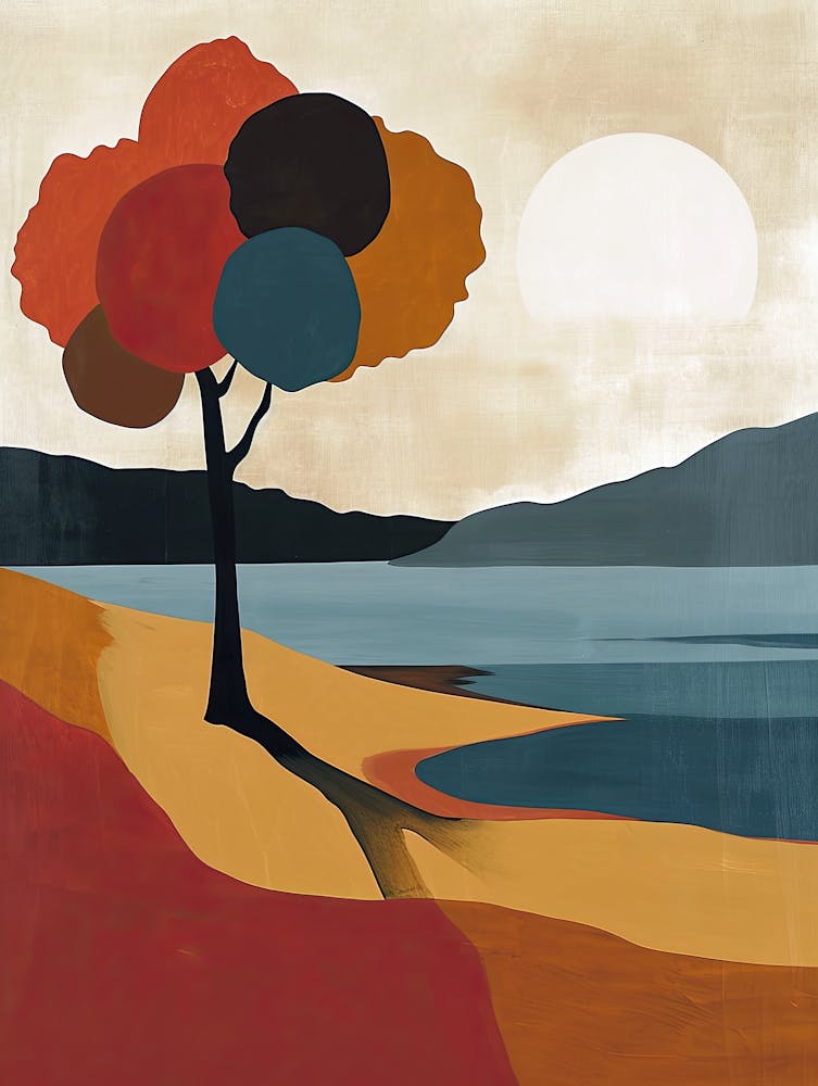 Tree By The Lake, Boho Style