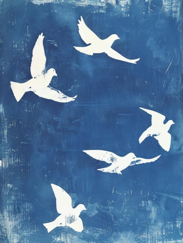 Doves In Flight 3
