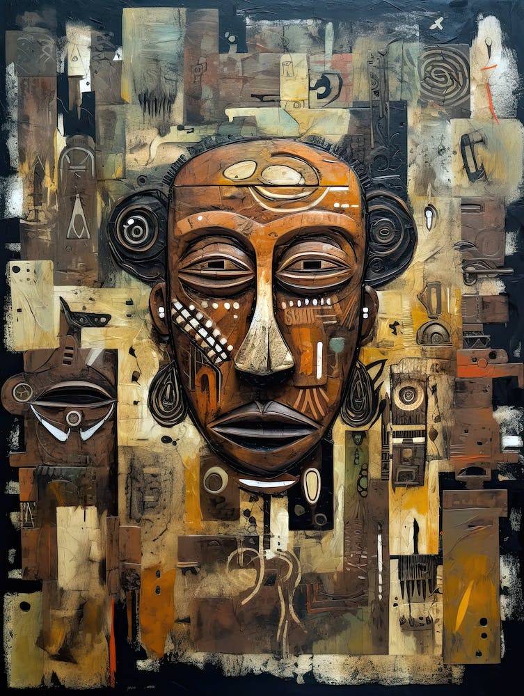 Serenity in Silence: Unveiling African Masked Elegance