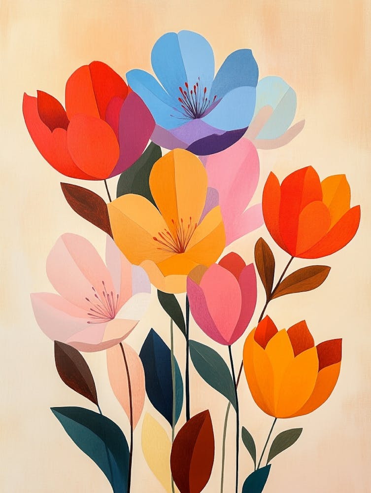 Colorful Flowers Canvas Print