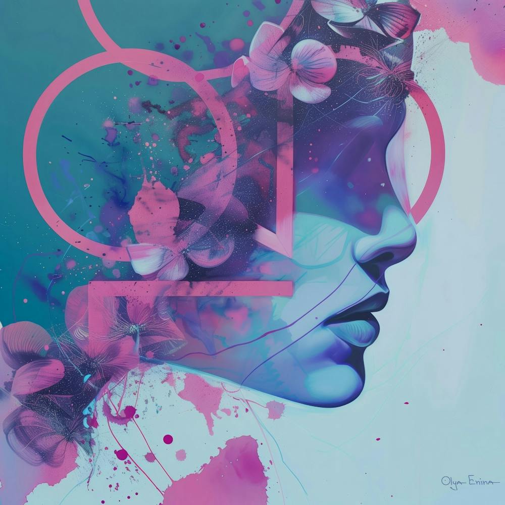 Abstract Woman'S Face