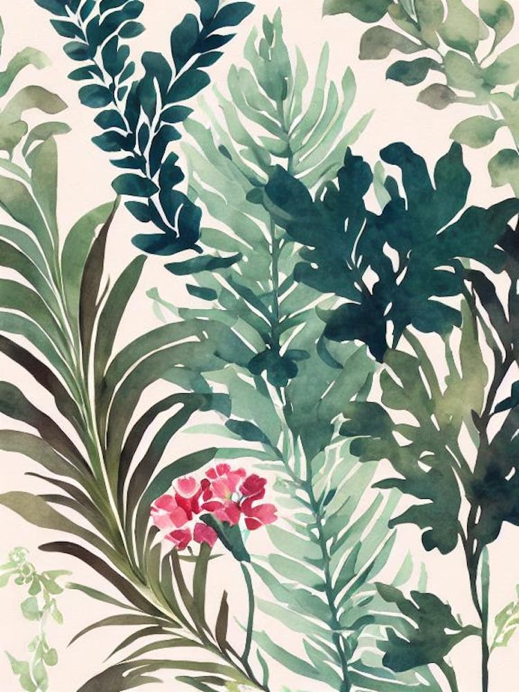 Kelp Vintage Graphic Watercolour