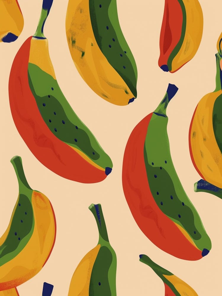 Banana Pattern Illustration 1