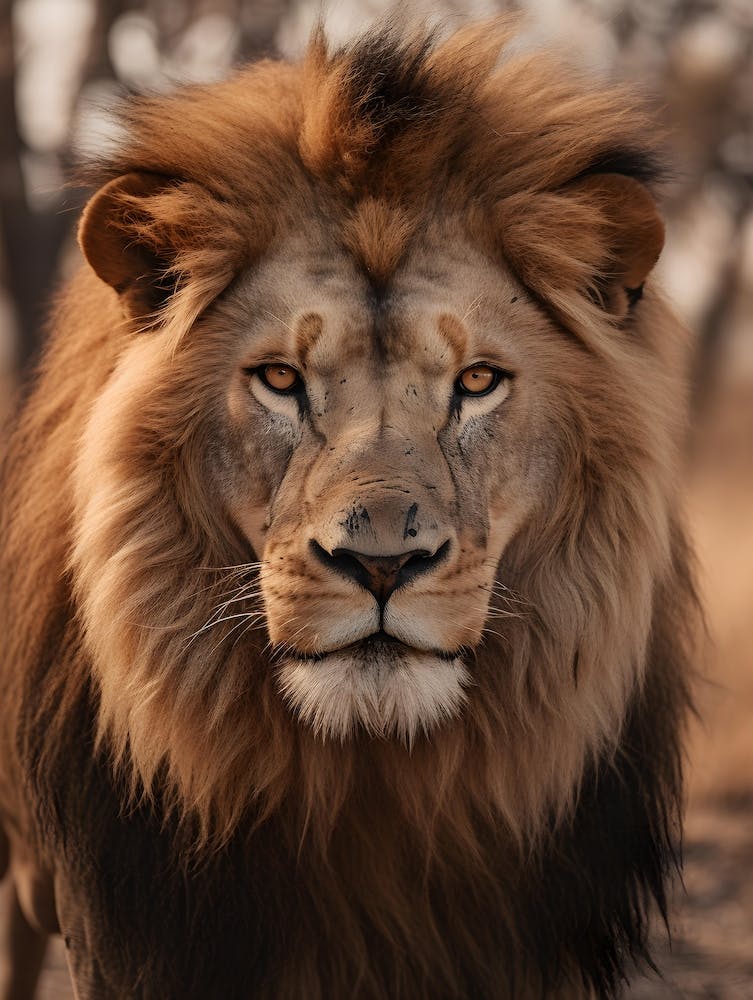 Portrait Of A Lion V1