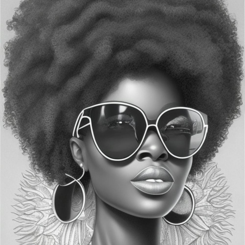 Afro-Mädchen