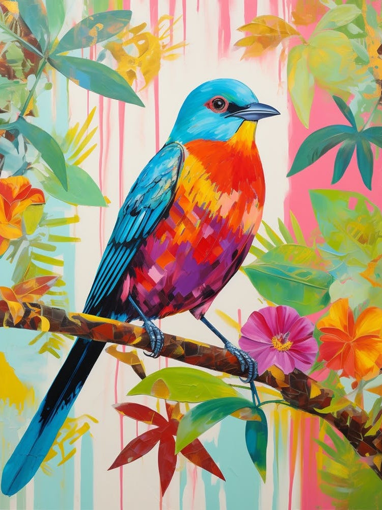 Colourful Bird Painting Swallow 1