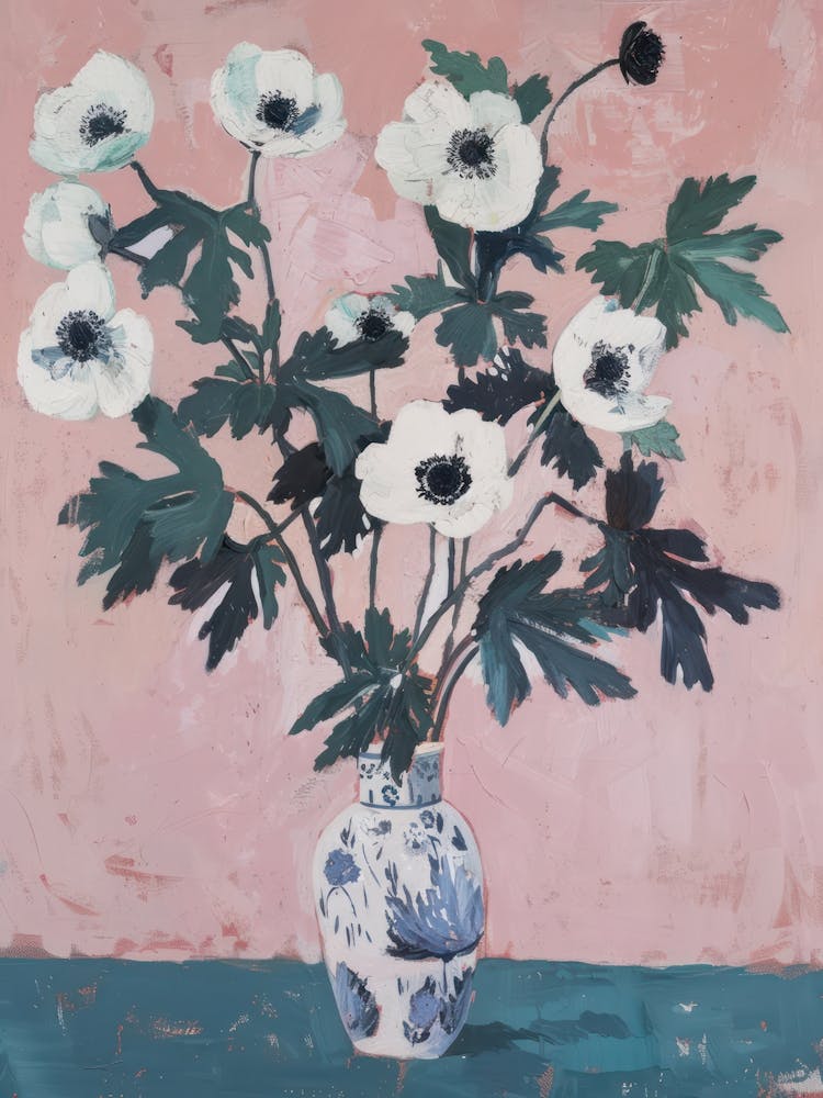 Un Monde de Fleurs Anémone 4 Peinture