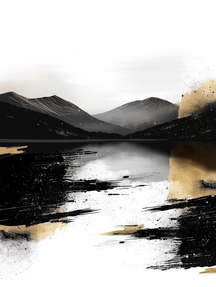 Black And Gold Canvas Print 12