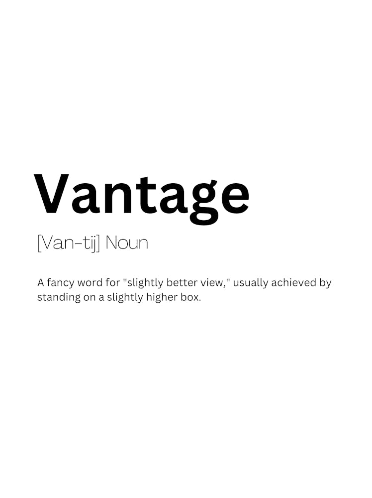 Vantage Definition Meaning