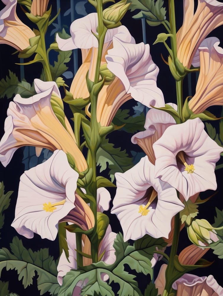 Canterbury Bells 3 Flower Painting