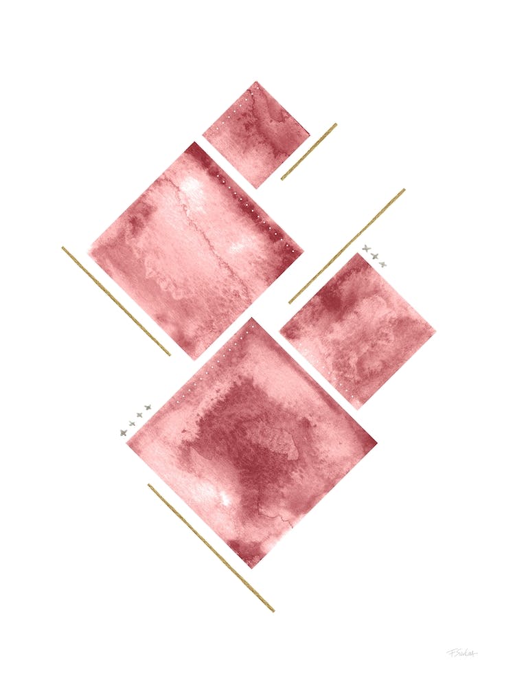 Puzzle In Rose Gold And Silver