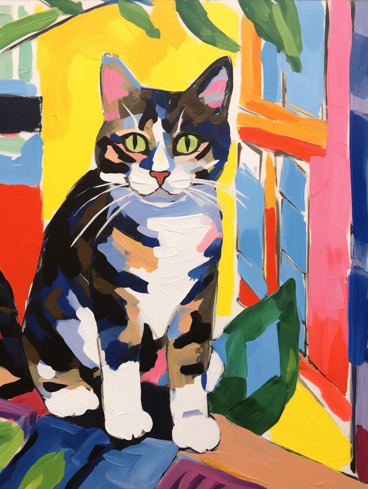Painting Of A Cat In Ravenna Italy