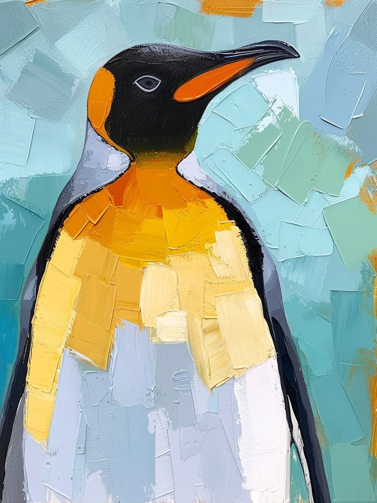 King Penguin St Andrews Bay Colour Block Painting 2